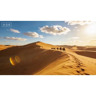 动态-沙漠骆驼